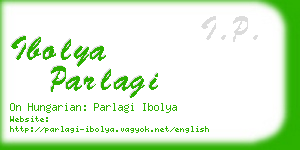 ibolya parlagi business card